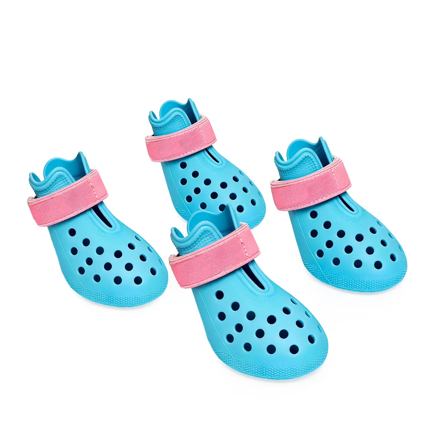 Dog Shoes for Hot Pavement Comfortable Paw Protection Adjustable Strap Non-Slip Easy-Clean Outdoor Sports Boots for Summer Rain