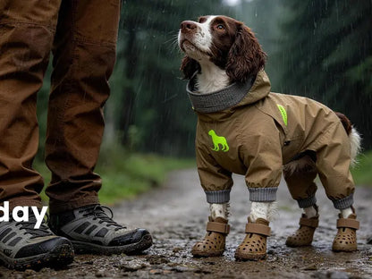 Dog Shoes for Hot Pavement Comfortable Paw Protection Adjustable Strap Non-Slip Easy-Clean Outdoor Sports Boots for Summer Rain