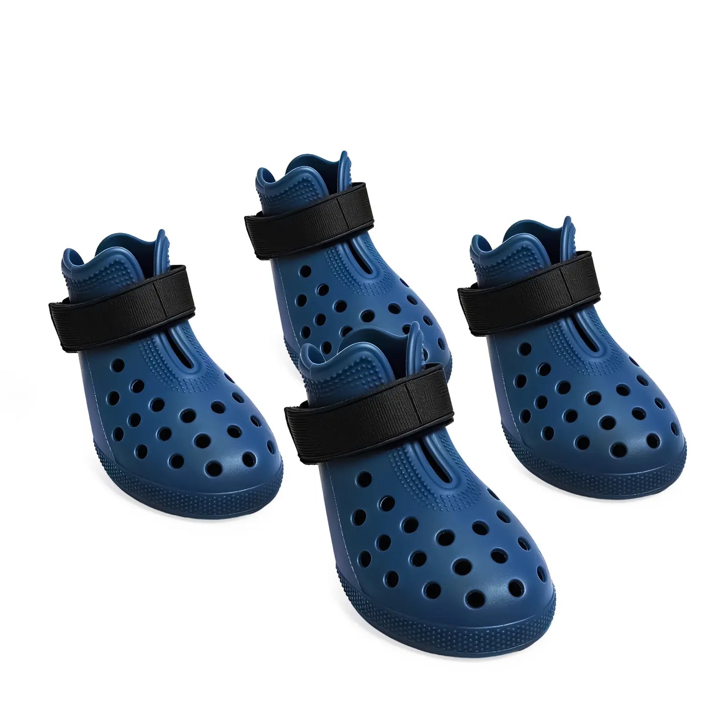 Dog Shoes for Hot Pavement Comfortable Paw Protection Adjustable Strap Non-Slip Easy-Clean Outdoor Sports Boots for Summer Rain
