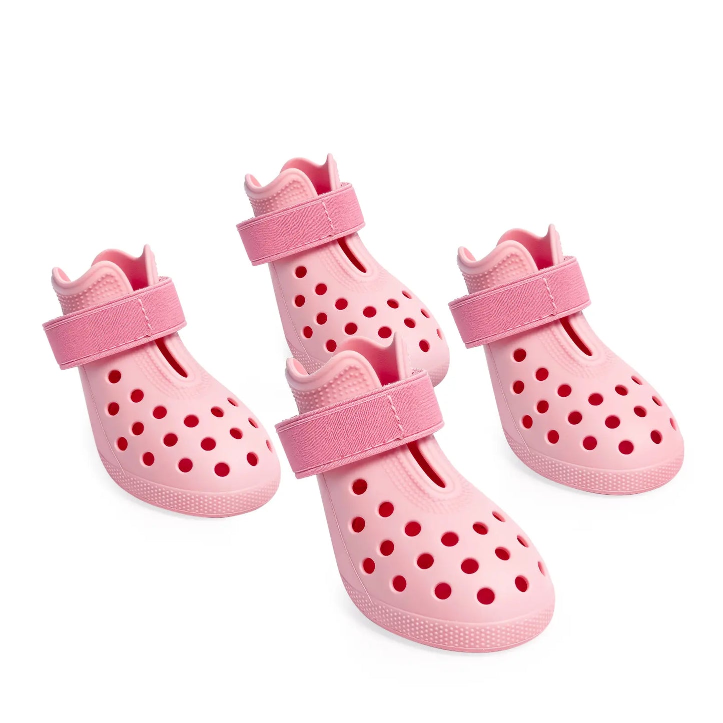 Dog Shoes for Hot Pavement Comfortable Paw Protection Adjustable Strap Non-Slip Easy-Clean Outdoor Sports Boots for Summer Rain