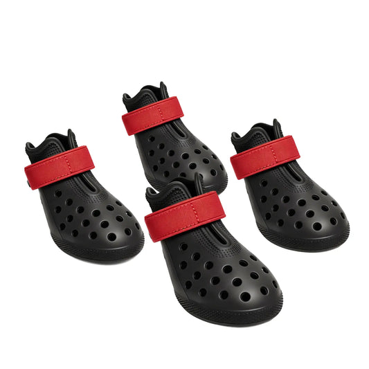 Dog Shoes for Hot Pavement Comfortable Paw Protection Adjustable Strap Non-Slip Easy-Clean Outdoor Sports Boots for Summer Rain